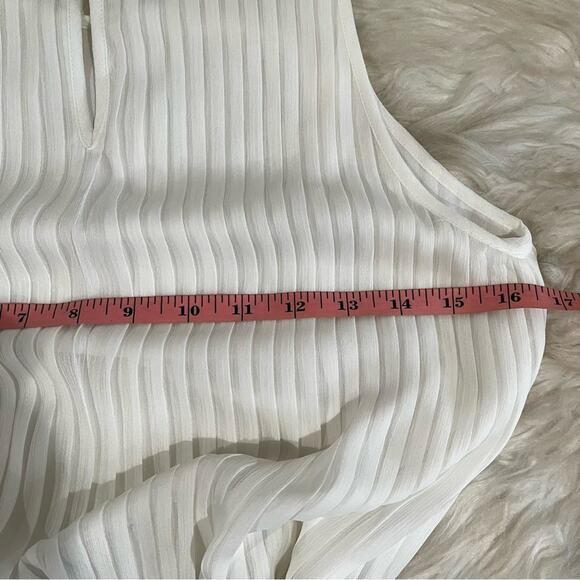 NEW Ann Taylor Belted Longline Sleeveless Pleated Peplum Layering Blouse 2P NWT - Picture 16 of 16